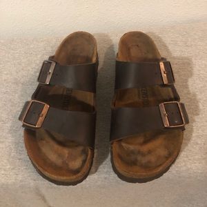 38 brown leather Birkenstock